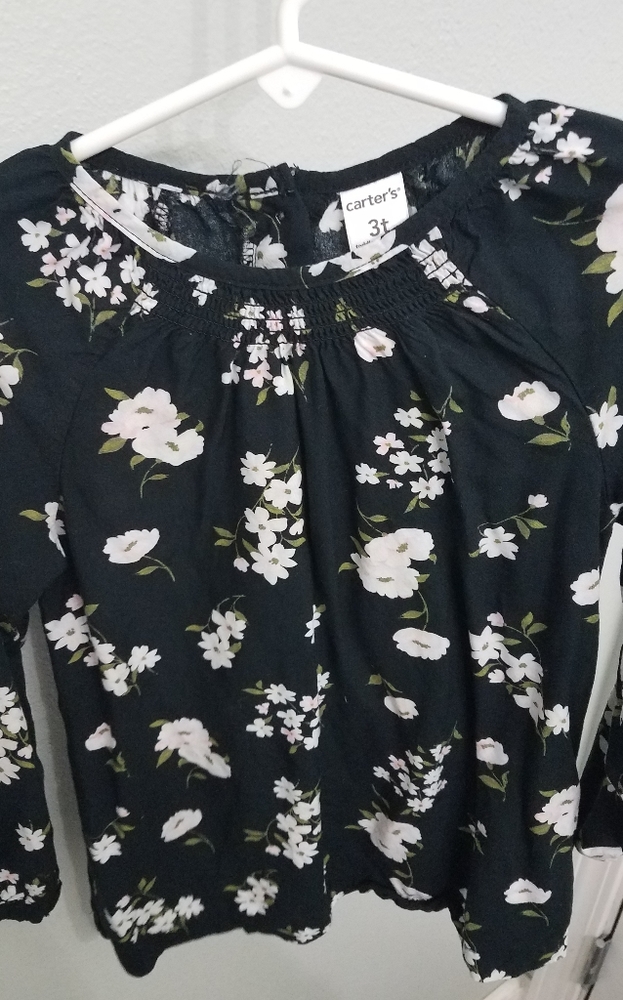Carters flowery long sleeve top